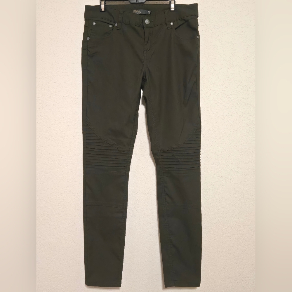 Prana "Brenna" Moto Pant Dark Green Women's Size 6 - Picture 2 of 7